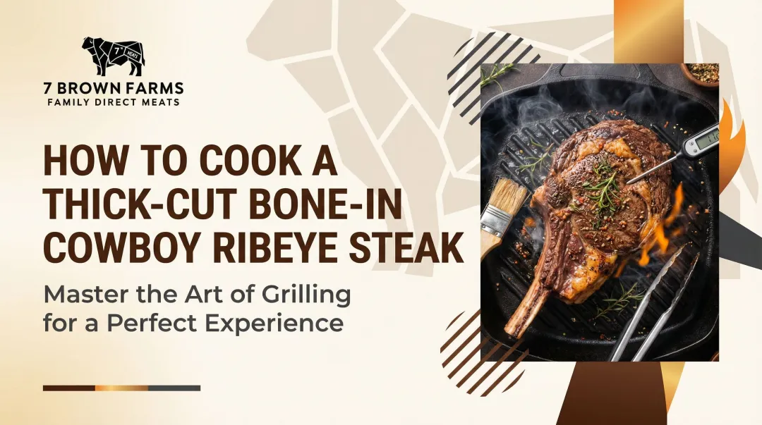 How to Cook a Thick-Cut Bone-In [Cowboy Ribeye](/category/angus-whole-beef-ribeye) Steak