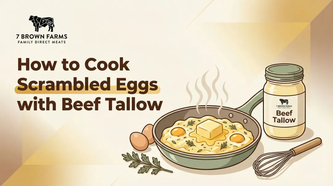 How to Cook Scrambled Eggs with Beef Tallow