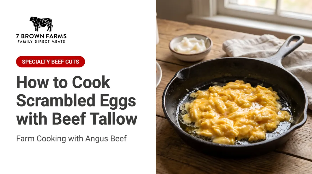 How to Cook Scrambled Eggs with Beef Tallow