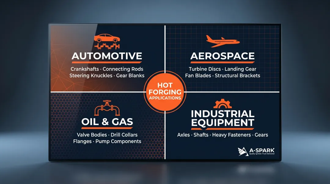 Hot forging industry applications across automotive aerospace oil gas and industrial sectors