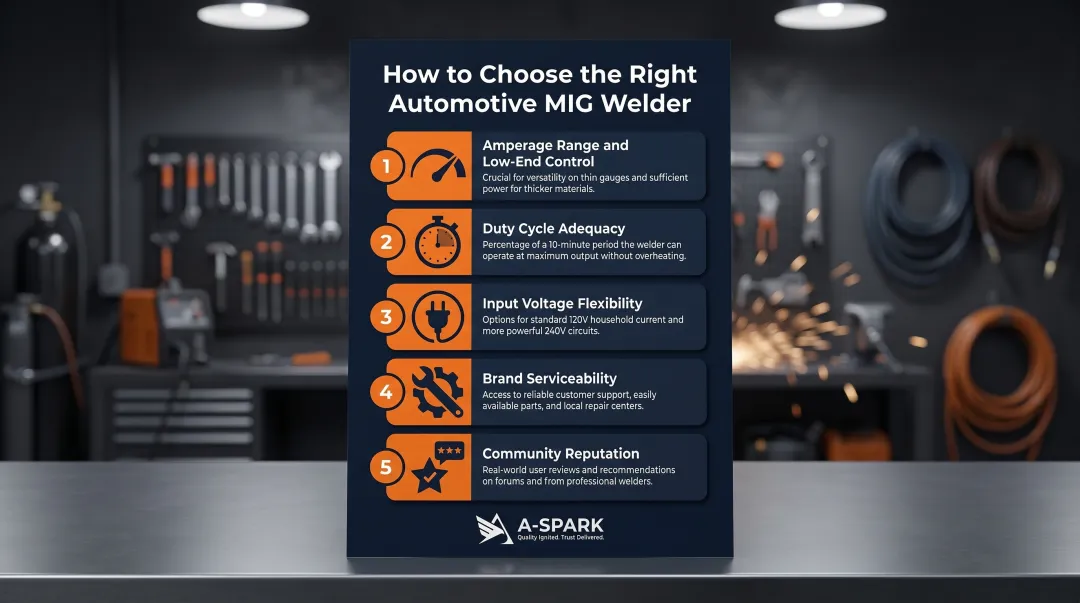 5 criteria for selecting best MIG welder for automotive fabrication and restoration