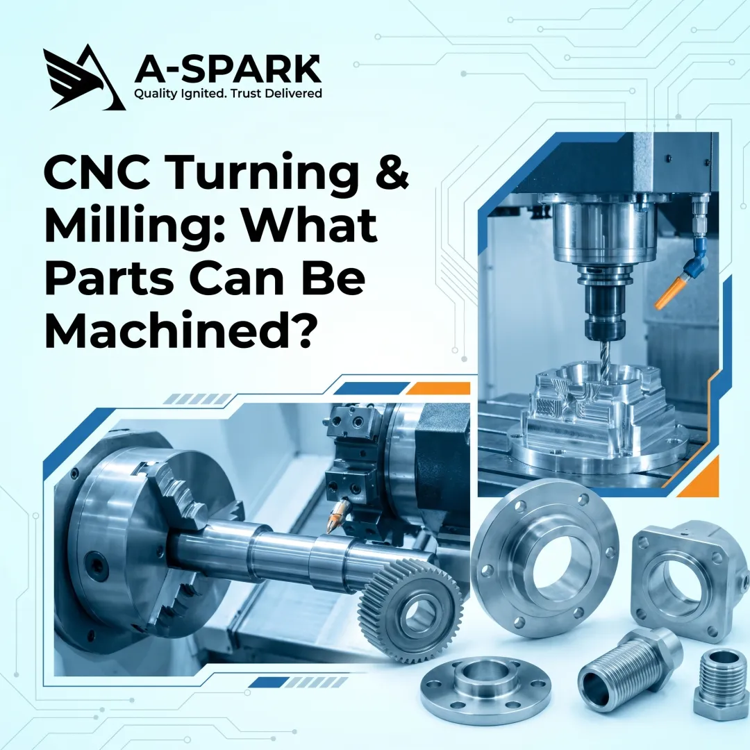 CNC Turning & Milling: What Parts Can Be Machined?