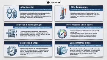 Five key quality factors in aluminum extrusion process and what each controls