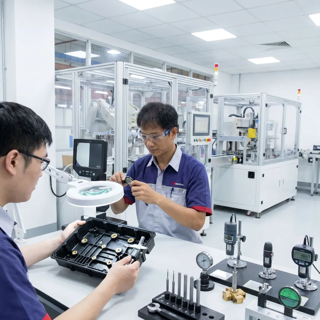 IATF 16949 Insert Molded Plastic Parts — Custom Manufacturing