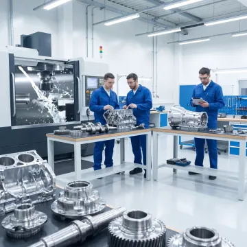Precision manufacturing facility producing metal components
