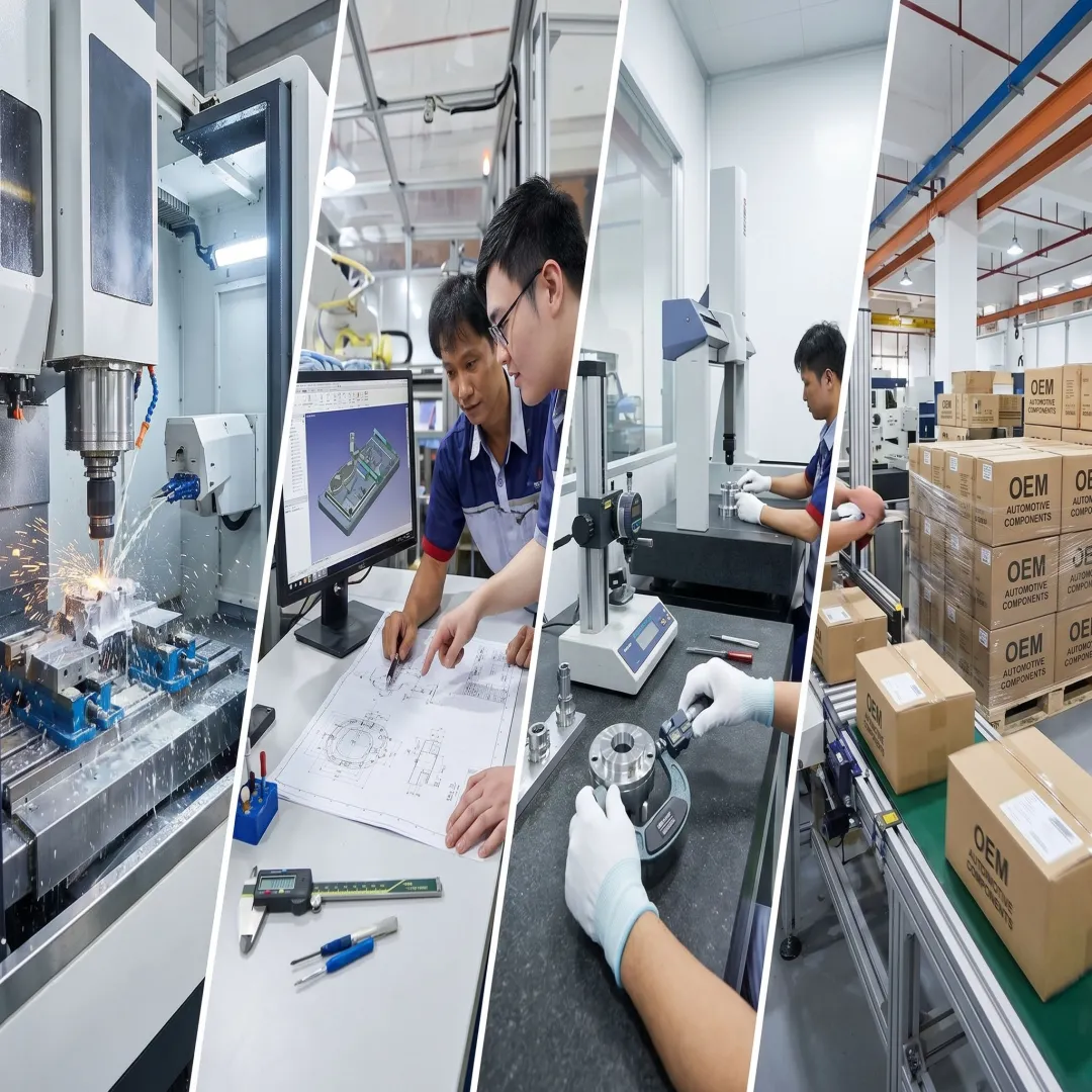 Automotive machining process and quality inspection
