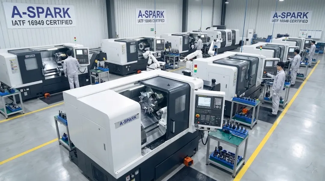 A-SPARK CNC turning machines on production floor at Bac Ninh facility
