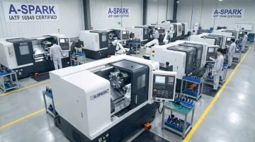 A-SPARK CNC turning machines on production floor at Bac Ninh facility