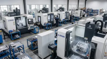 A-SPARK 5-axis CNC milling machines machining aluminum die cast components