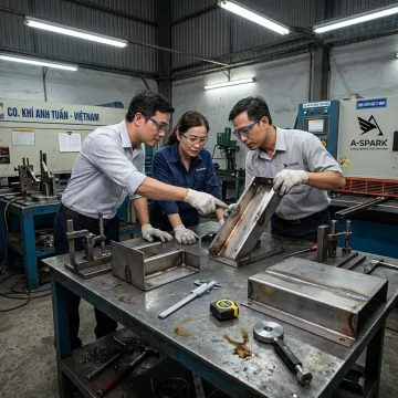 Custom welded sheet metal parts manufacturing