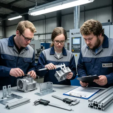 Engineers reviewing OEM assembly process