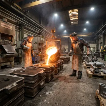 Industrial cast steel parts manufacturing