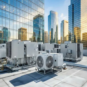 Modern commercial office building with efficient HVAC system in Steiner Ranch