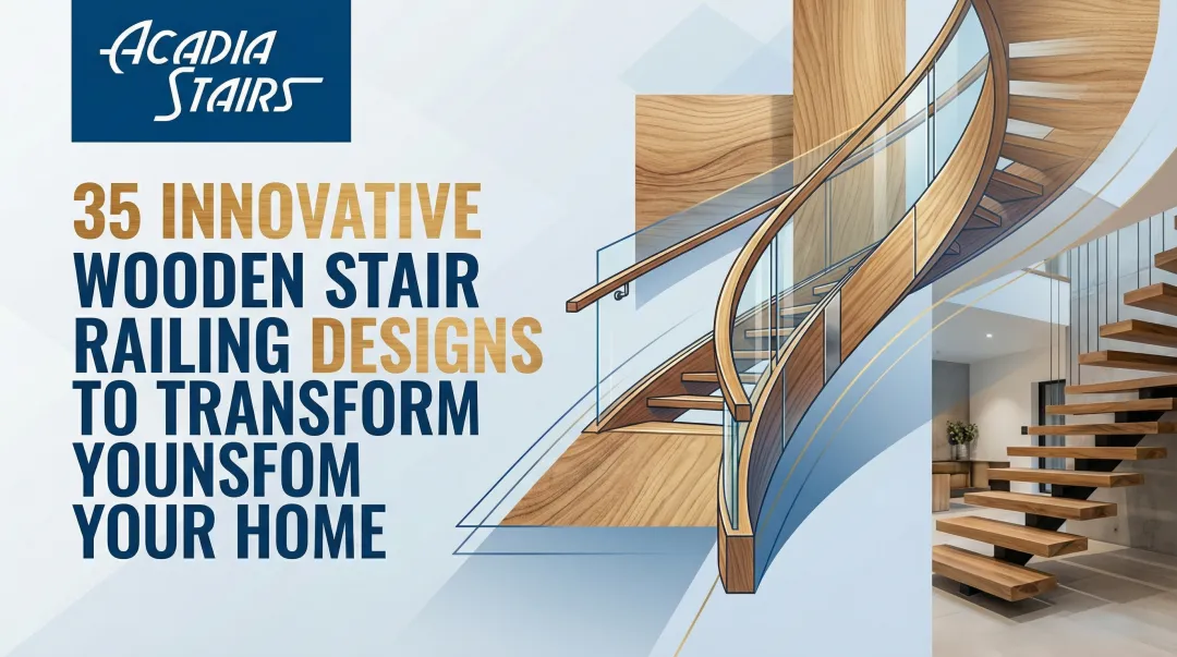 Cover image for 35 Innovative Wooden Stair Railing Designs to Transform Your Home