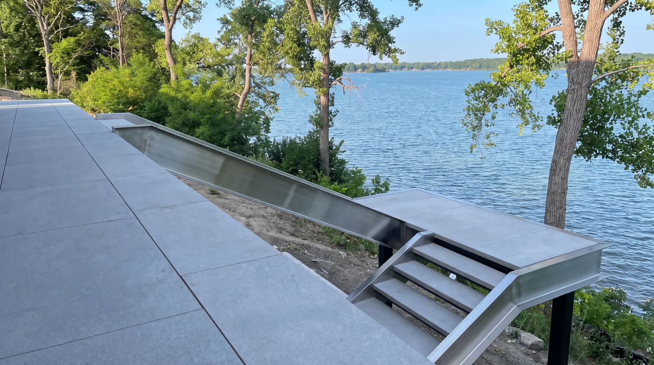316 stainless steel stair stringers resisting coastal corrosion exposure