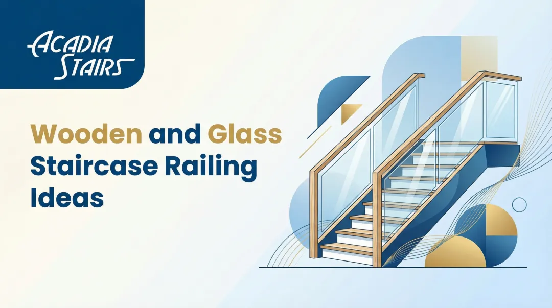 Cover image for Wooden and Glass Staircase Railing Ideas
