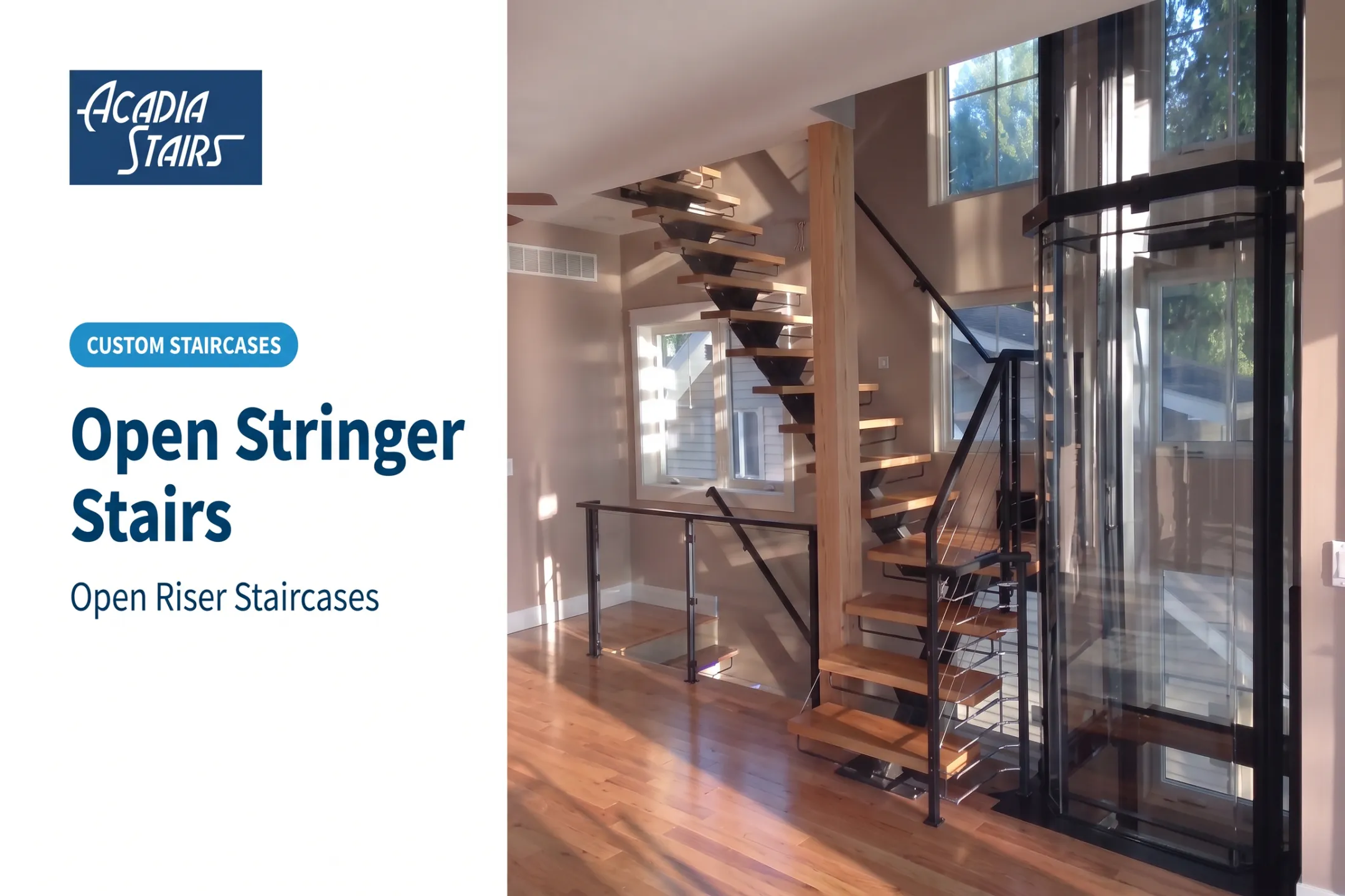 Open Stringer Stairs: Open Riser Staircases