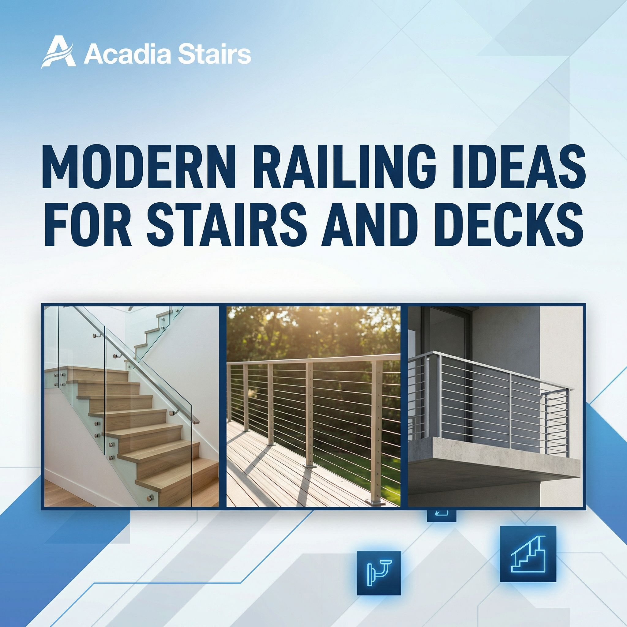 Modern Railing Ideas for Stairs and Decks