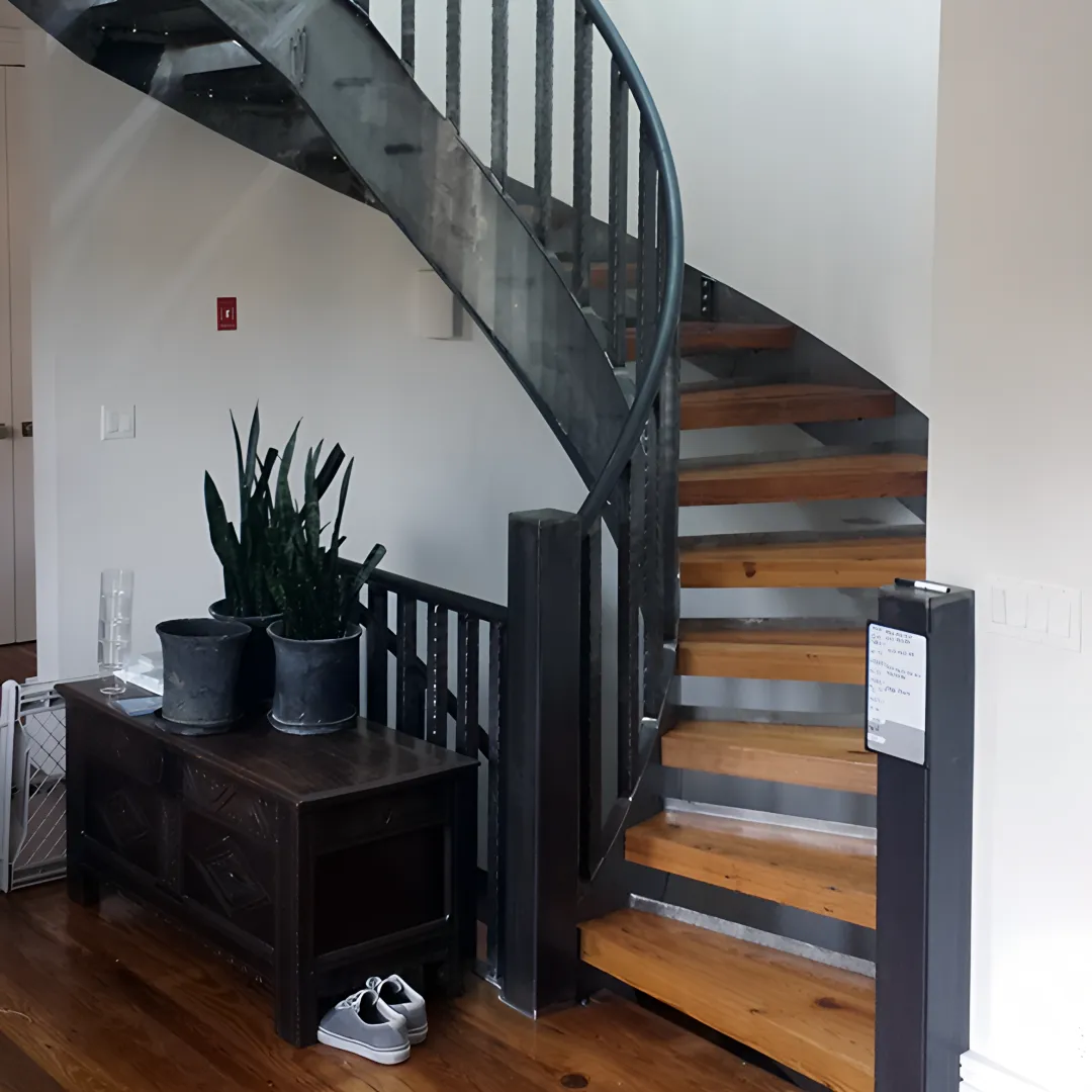 Side Stringer Curved Stairs