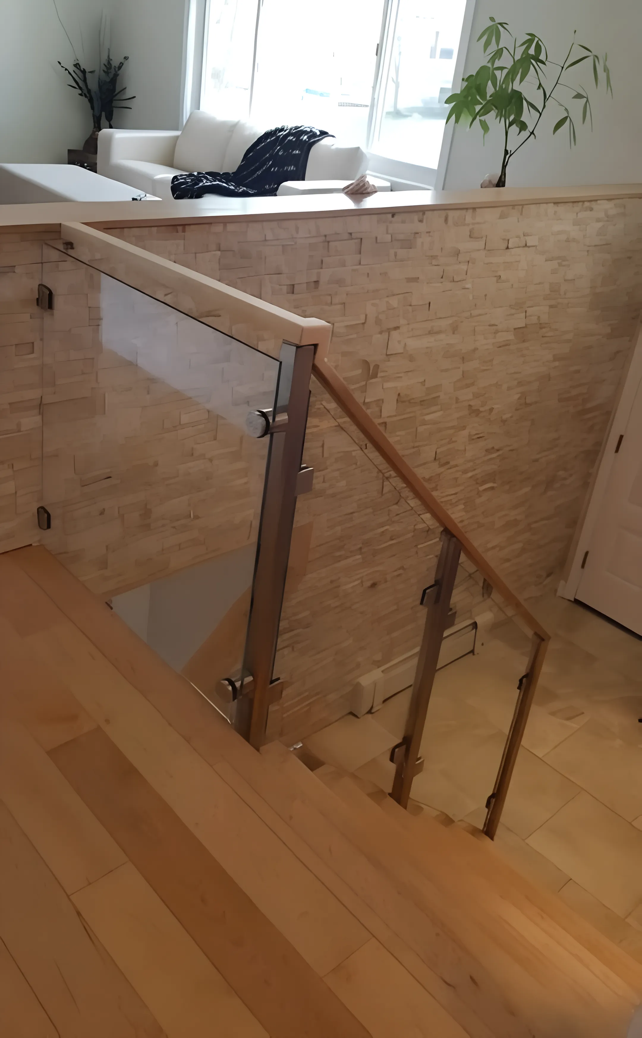 Residential custom stair railing
