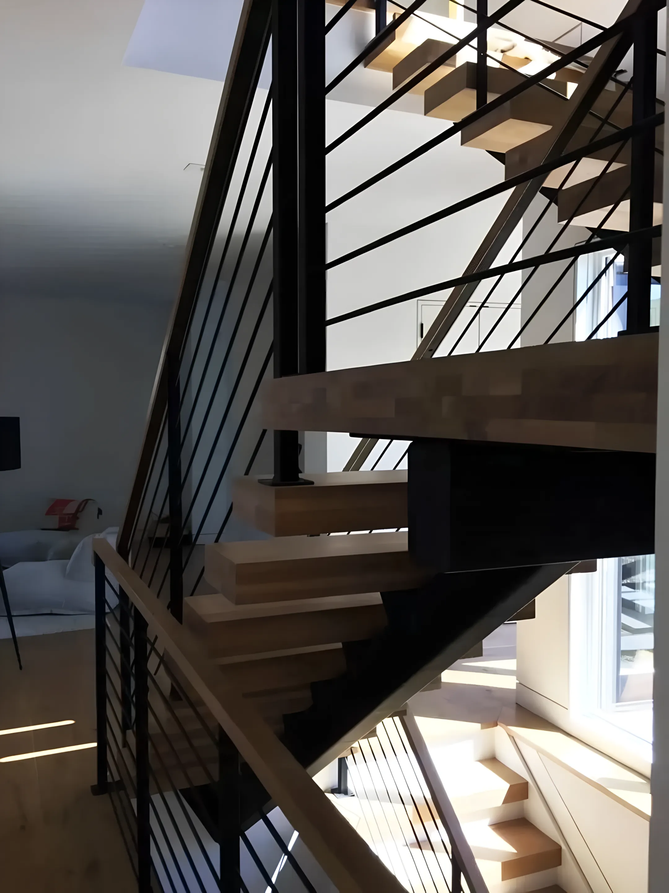 Architectural stair railing design