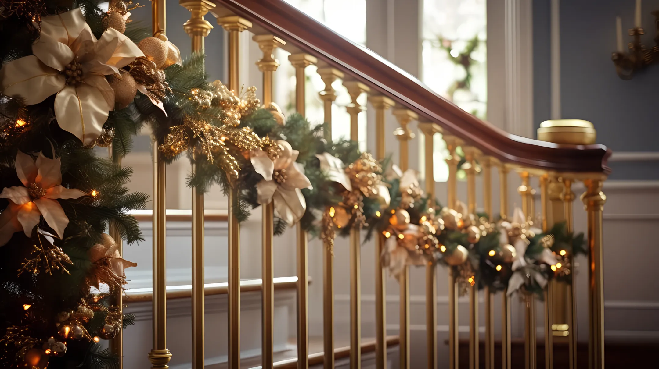 Interior wrought iron staircase railing
