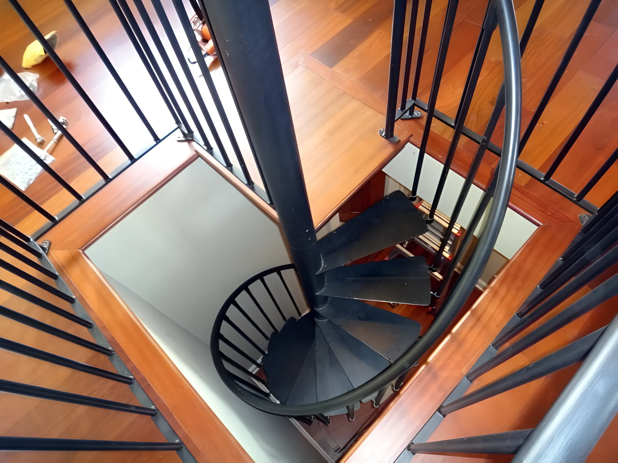 Commercial wrought iron stair railing
