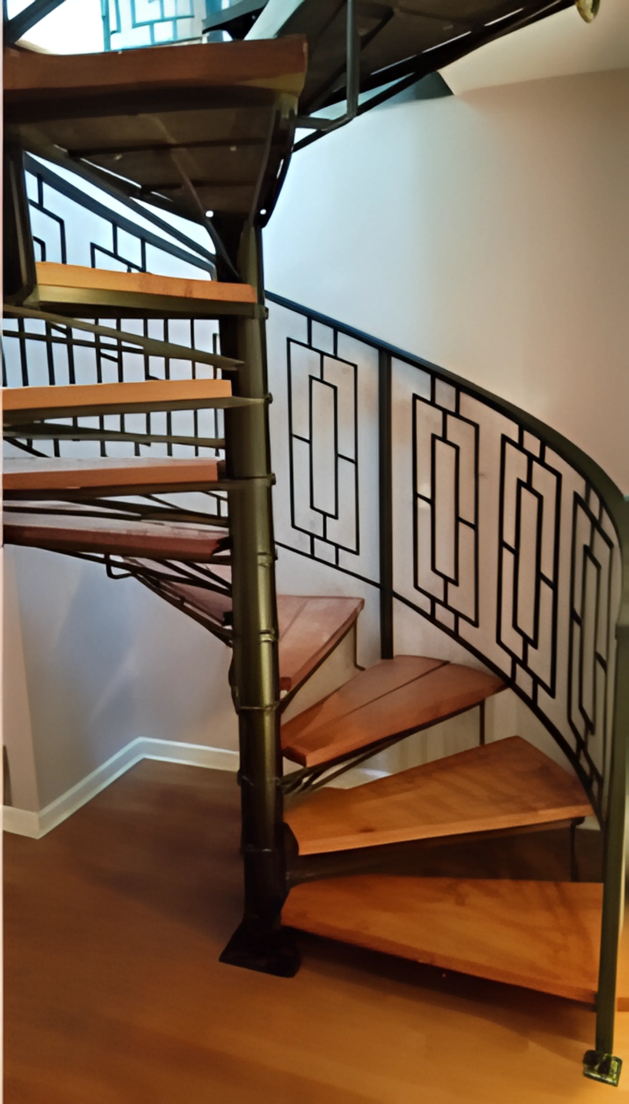 Architectural wrought iron railing