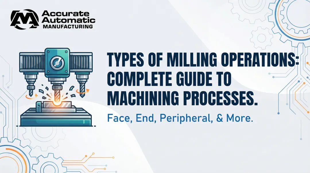 Cover image for Types of Milling Operations: Complete Guide to Machining Processes