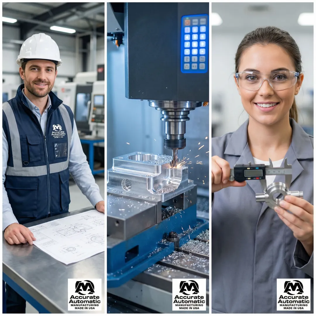 CNC machine shop workflow showing prototype manufacturing process from design to finished custom part