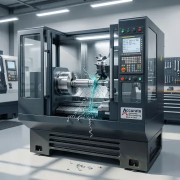 CNC machining turning parts and custom manufacturing services at Accurate Automatic MFG