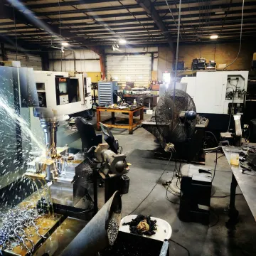 Precision CNC machining operation producing high-tolerance metal parts