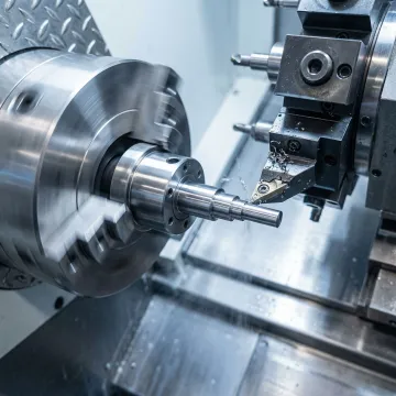 CNC Swiss lathe machining precision turning operations in a Cincinnati machine shop