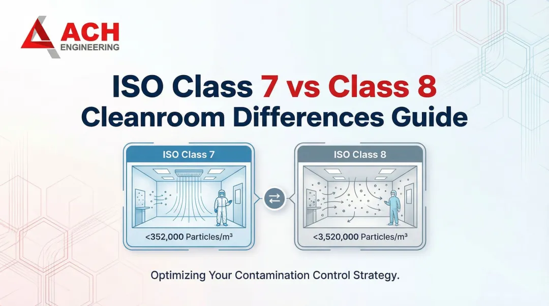 Cover image for ISO Class 7 vs Class 8 Cleanroom Differences Guide
