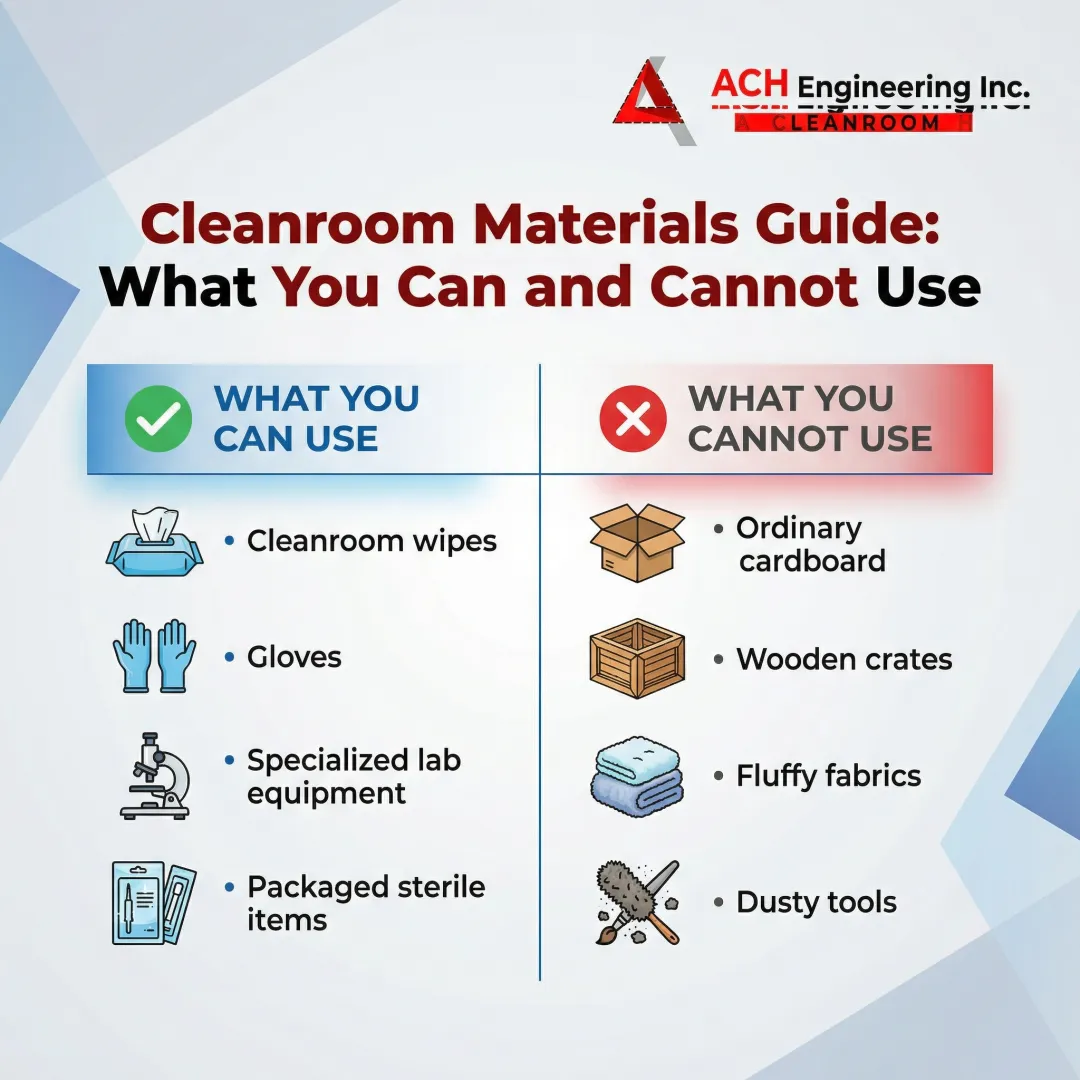 Cleanroom Materials Guide What You Can and Cannot Use