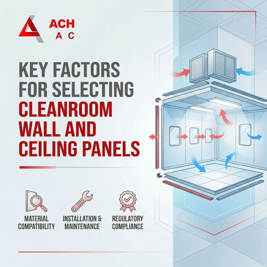Key Factors for Selecting Cleanroom Wall and Ceiling Panels