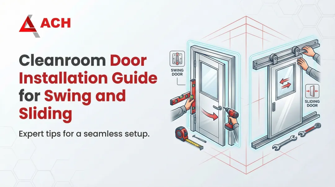 Cover image for Cleanroom Door Installation Guide for Swing and Sliding