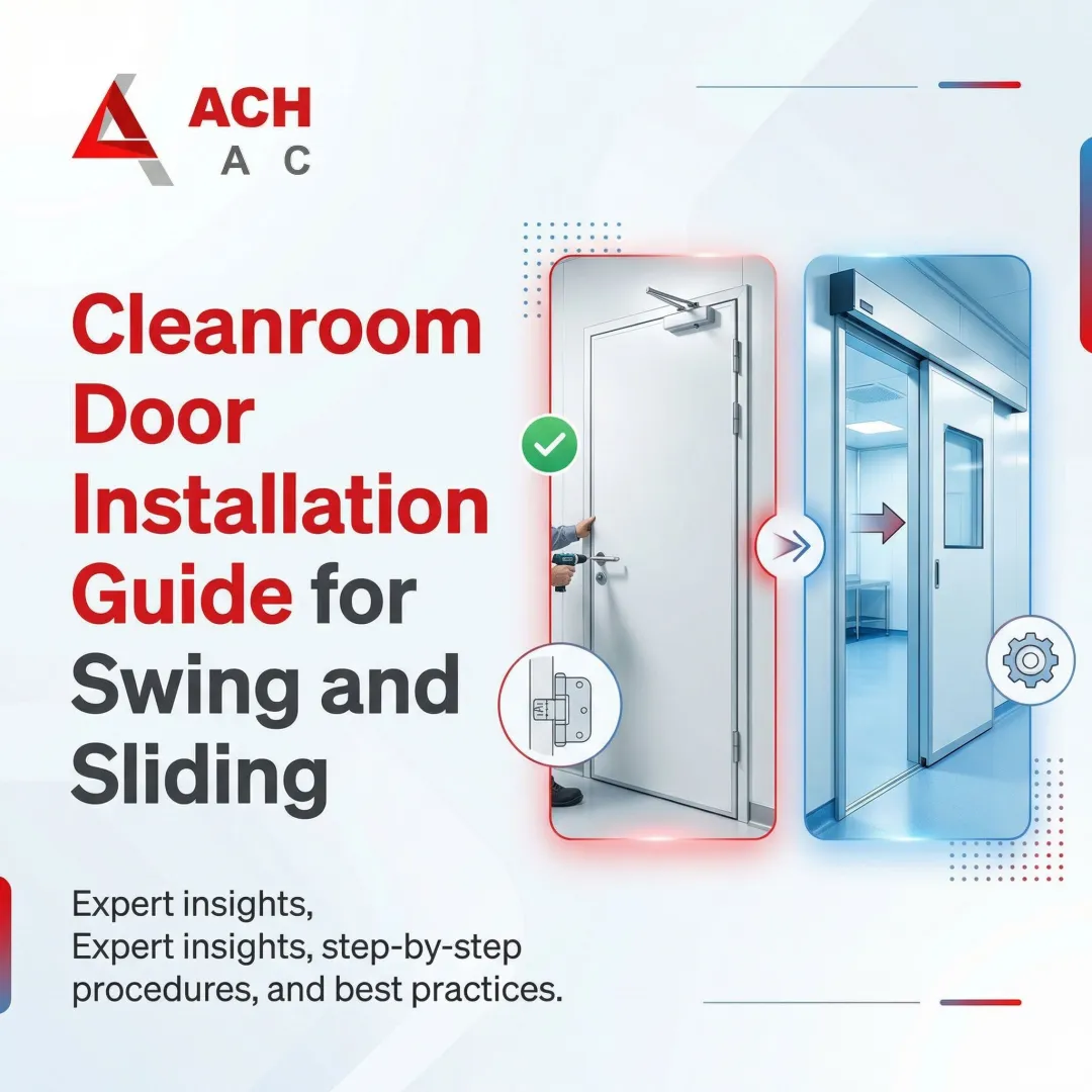 Cleanroom Door Installation Guide for Swing and Sliding