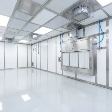 Modern controlled environment facility with cleanroom installation