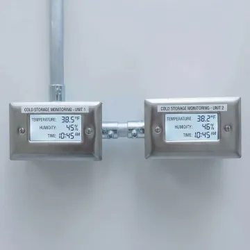 Temperature monitoring dashboard showing precise cold storage environmental controls