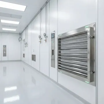 Modern cleanroom facility with controlled environment features and professional design