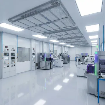 Semiconductor fabrication cleanroom with advanced air filtration systems