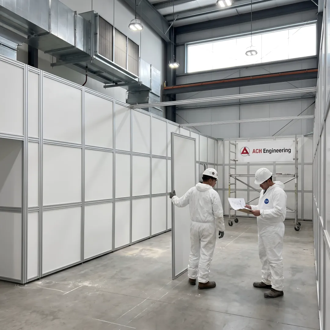 Modern warehouse cold storage facility with temperature-controlled rooms