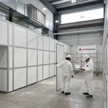 Modern warehouse cold storage facility with temperature-controlled rooms