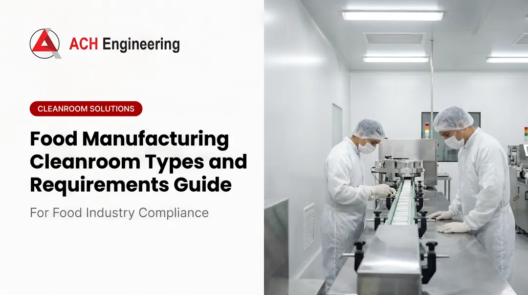 Cover image for Food Manufacturing Cleanroom Types and Requirements Guide