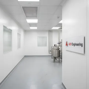 Dairy processing cleanroom with modular walls and controlled environment systems