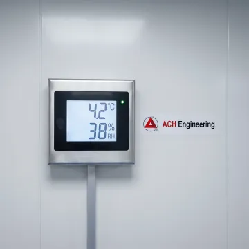Temperature monitoring dashboard showing precise cold storage environmental controls