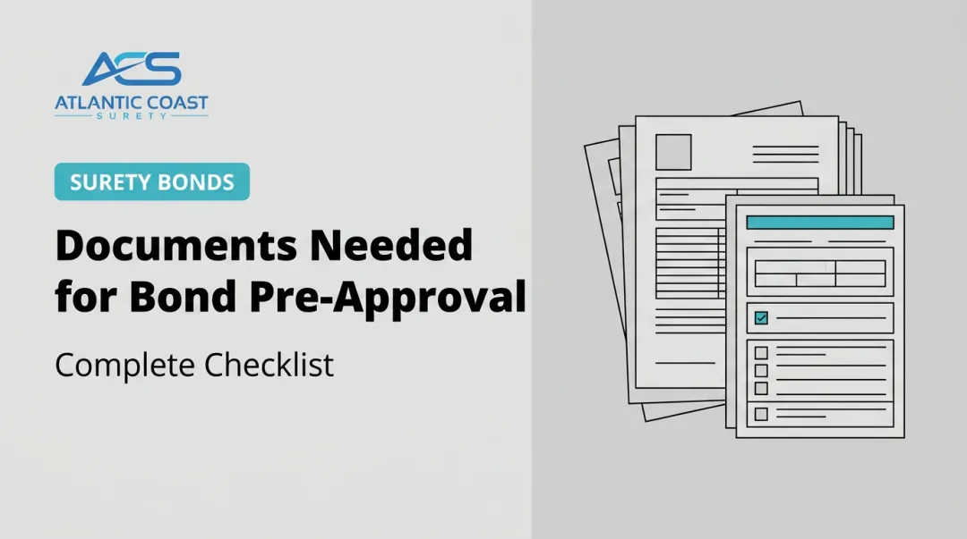 Documents Needed for Bond Pre-Approval: Complete Checklist