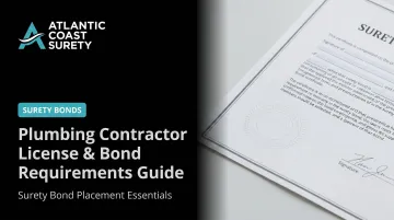 Plumbing Contractor License & Bond Requirements Guide