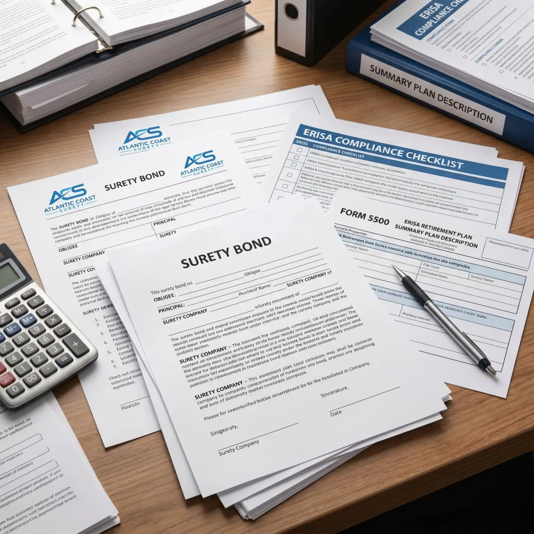 ERISA fidelity bond documents for employee benefit plans